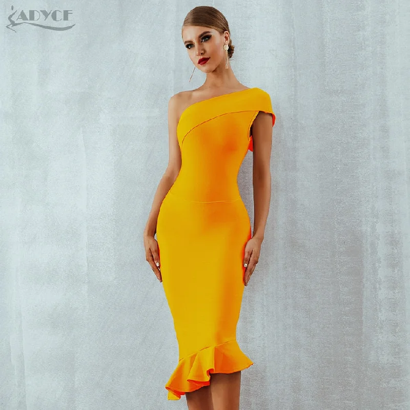 Yellow Bandage Dress