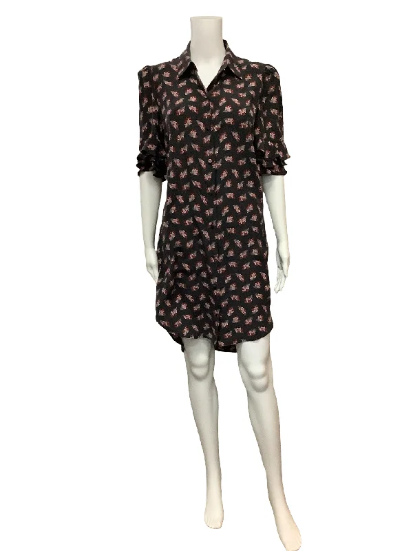 Frame Midi Length Floral Print Dress Size: S Fashionable unclassified dresses
