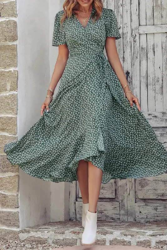 Dark Green Floral