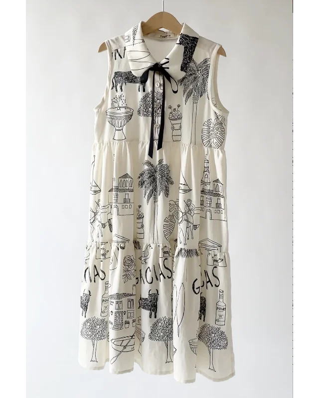 TAGO SS25 Tiered Dress Preppy unclassified dresses
