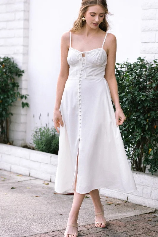 Aria Buttoned Midi Dress Sequin unclassified dresses
