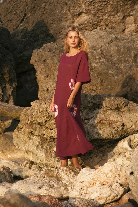 TREAD LIGHTLY MAXI DRESS - MAUVE Smocked unclassified dresses