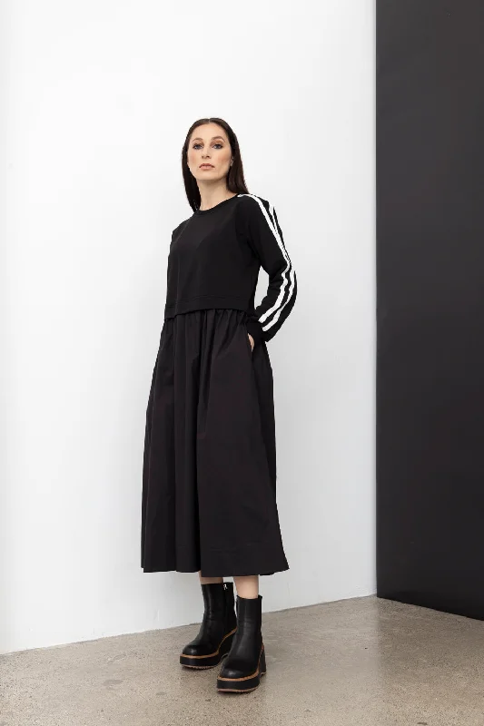 X.Lab Frost Noir Dress - Black Lace unclassified dresses