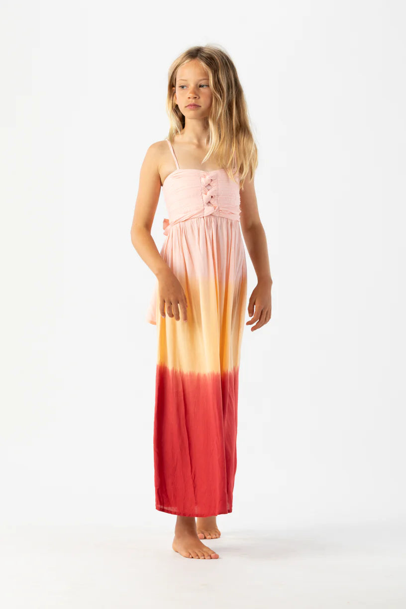 Tiare Hawaii Kids Jasmine Dress Sunrise Ombre Office unclassified dresses