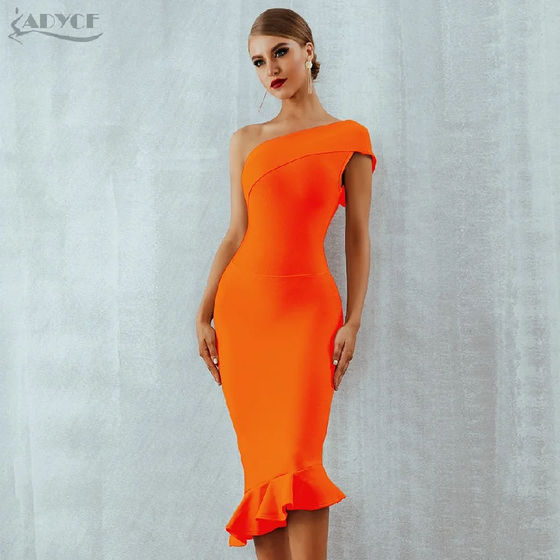 Orange Bandage Dress