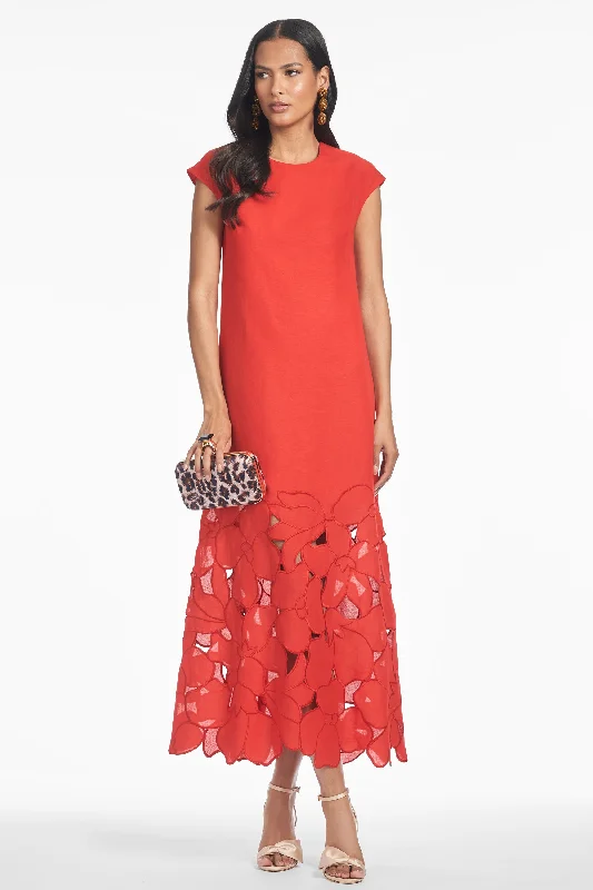 SABETTE DRESS - CHERRY Striped unclassified dresses