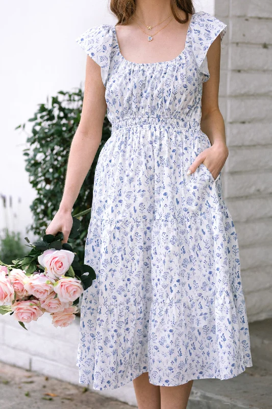 Winslow Floral Midi Dress Vintage unclassified dresses