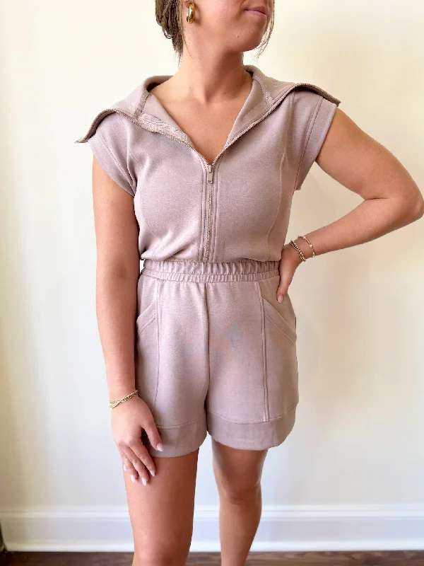 Erica Mocha Romper Formal unclassified dresses