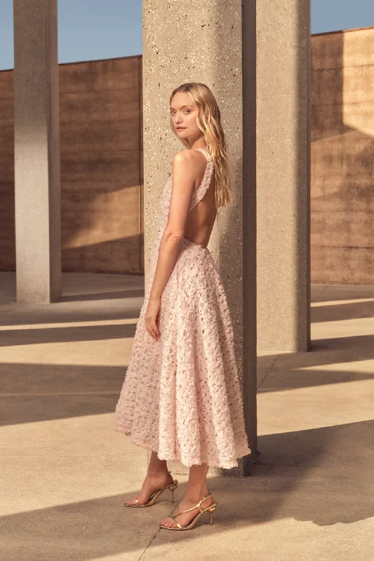 Quintette Backless Midi Dress Tiered unclassified dresses