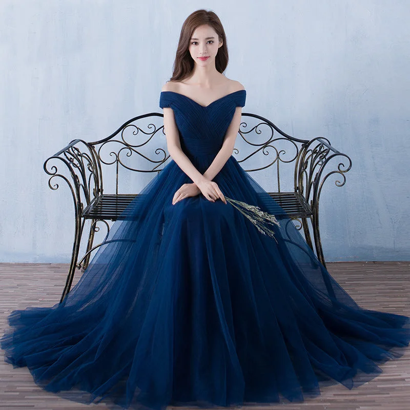 Elegant Off The Shoulder Long Party Dresses Ruched unclassified dresses